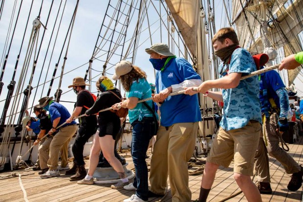 All hands on Deck! Prepare To Hoist The Main Sail!